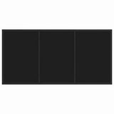 Garden Dining Set 5 pcs Black Poly Rattan