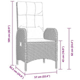 Garden Dining Set 5 pcs Grey Poly Rattan