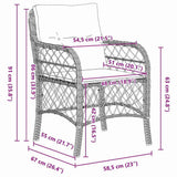 Garden Dining Set 7 pcs Grey Poly Rattan