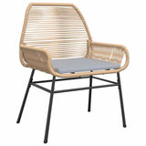 Garden Dining Set 7 pcs Brown Poly Rattan