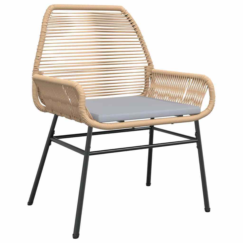 Garden Dining Set 7 pcs Brown Poly Rattan