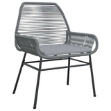 Garden Dining Set 7 pcs Grey Poly Rattan