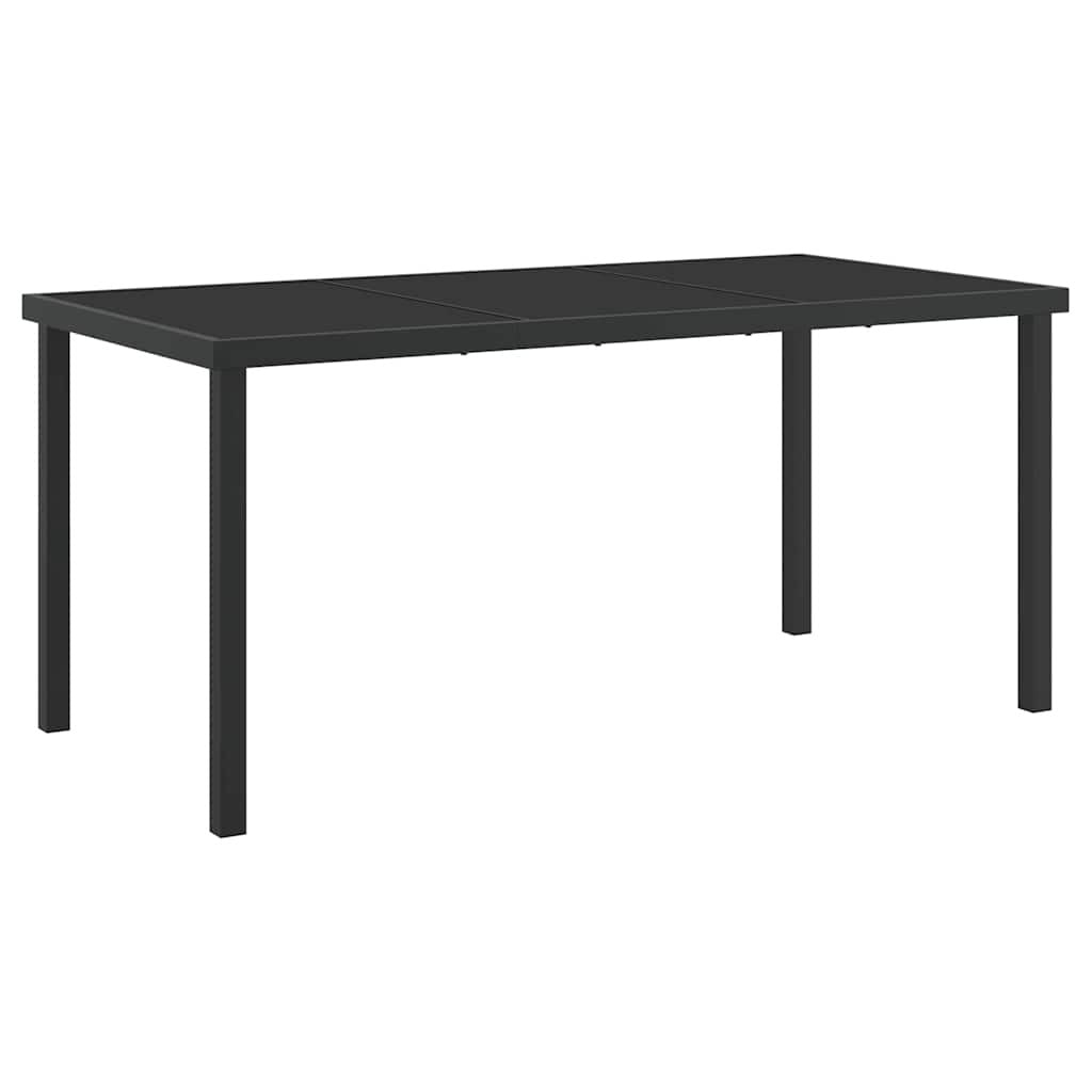 Garden Dining Set 7 pcs Grey Powder-Coated Steel