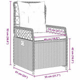 Garden Dining Set 5 pcs Grey Poly Rattan