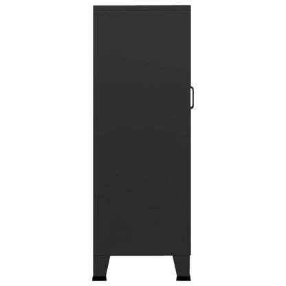 Industrial Storage Chest Black 27.6"x15.7"x45.3" Metal