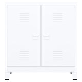Industrial Storage Chest White 35.4"x15.7"x39.4" Steel