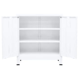 Industrial Storage Chest White 35.4"x15.7"x39.4" Steel