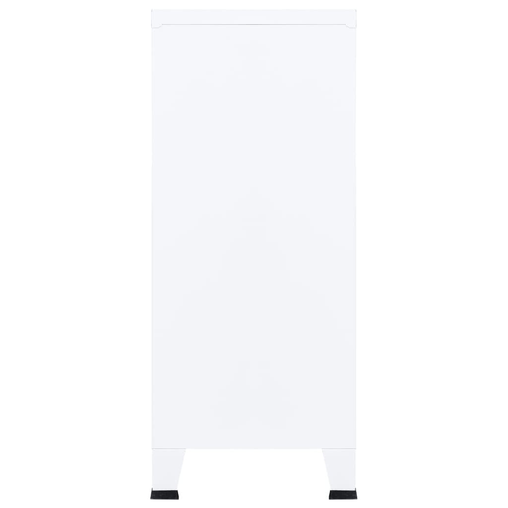 Industrial Storage Chest White 35.4"x15.7"x39.4" Steel