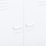 Industrial Storage Chest White 35.4"x15.7"x39.4" Steel