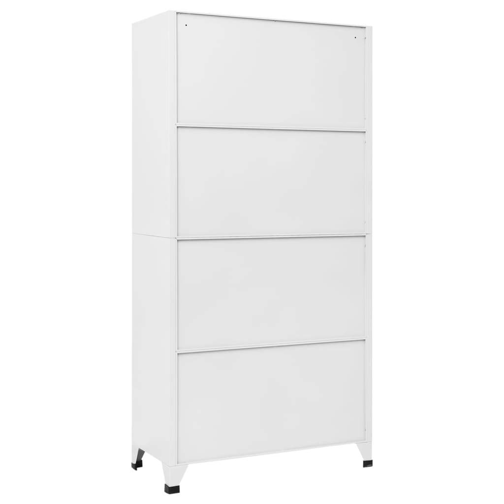 Locker Cabinet Light Gray and Dark Gray 35.4"x17.7"x70.9" Steel
