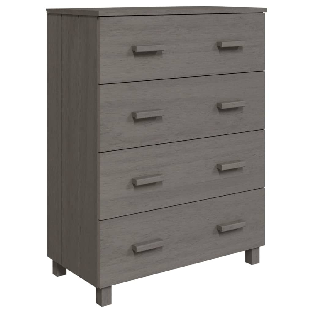 Sideboard HAMAR Light Gray 31.1"x15.7"x40.7" Solid Wood Pine