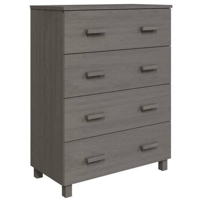 Sideboard HAMAR Light Gray 31.1"x15.7"x40.7" Solid Wood Pine