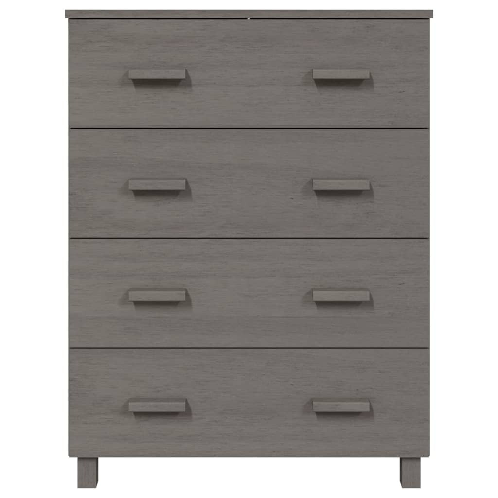 Sideboard HAMAR Light Gray 31.1"x15.7"x40.7" Solid Wood Pine