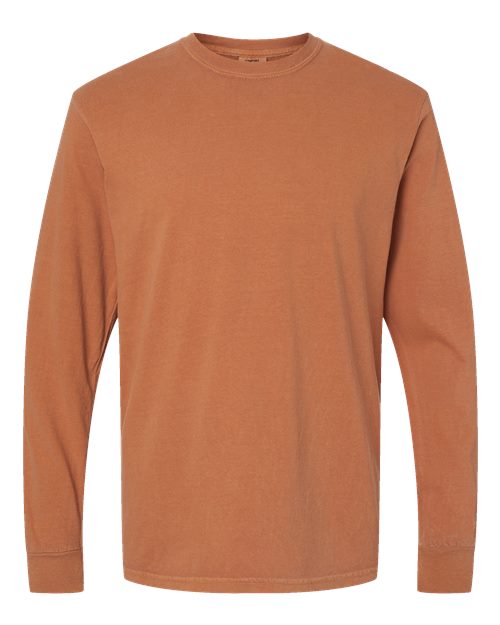Unisex Garment-Dyed Heavyweight Long Sleeve T-Shirt - 2217