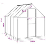 Garden Greenhouse 72.8 x 95.9 x 81.5 in