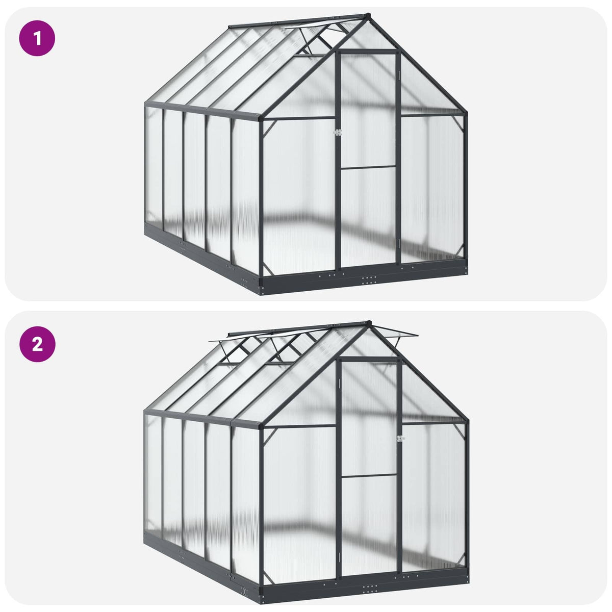 Garden Greenhouse 72.24 x 119.49 x 81.50 in