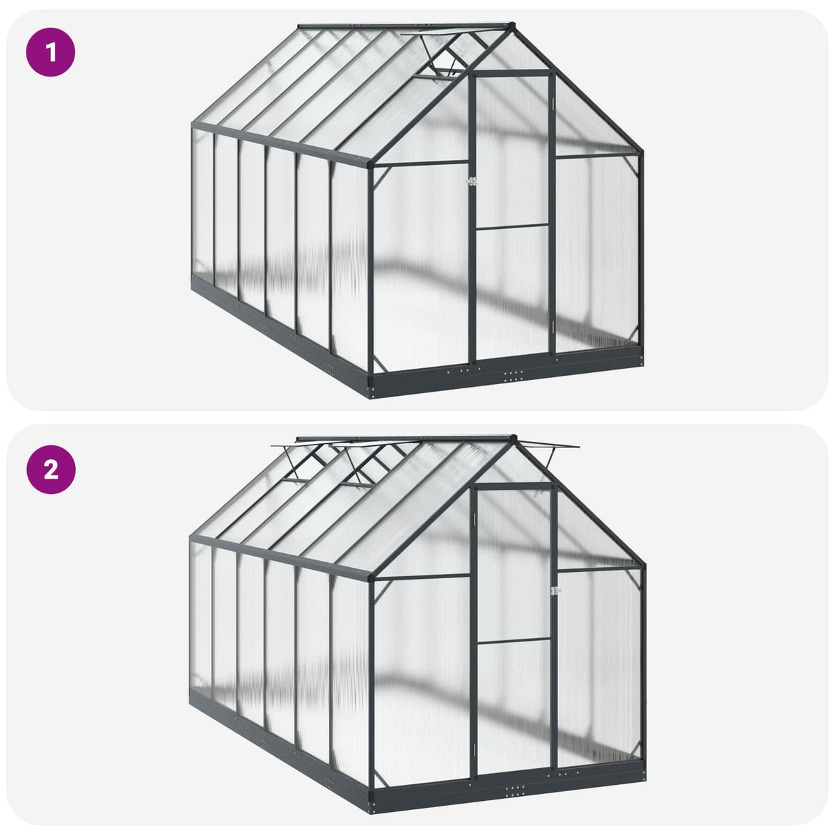 Garden Greenhouse 72.24 x 143.11 x 81.50 in