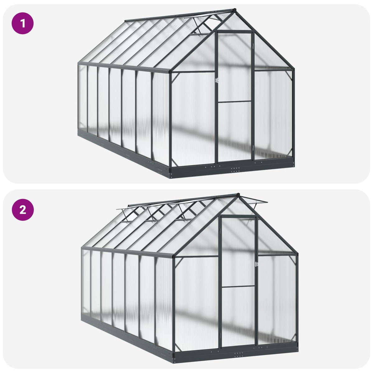 Garden Greenhouse 72.24 x 166.73 x 81.50 in