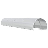 Chicken Coop Silver 314.96 x 59.06 x 39.37 in Galvanised Steel