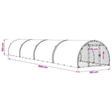 Chicken Coop Silver 314.96 x 59.06 x 39.37 in Galvanised Steel