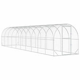 Chicken Coop Silver 393.70 x 78.74 x 78.74 in Galvanised Steel