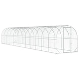 Chicken Coop Silver 472.44 x 78.74 x 78.74 in Galvanised Steel