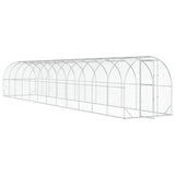 Chicken Coop Silver 472.44 x 78.74 x 78.74 in Galvanised Steel