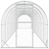 Chicken Coop Silver 472.44 x 78.74 x 78.74 in Galvanised Steel