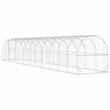 Chicken Coop Silver 472.44 x 78.74 x 78.74 in Galvanised Steel