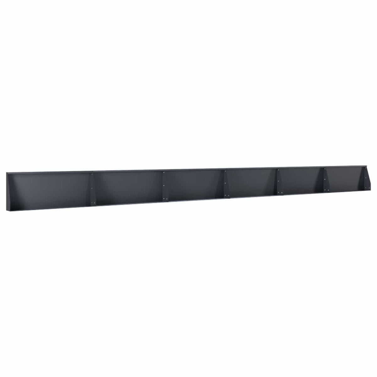 Retaining Wall 6 pcs 39.37 x 4.72 x 15.75 in Steel Anthracite