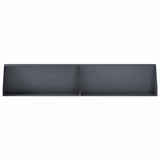 Retaining Wall 6 pcs 39.37 x 4.72 x 15.75 in Steel Anthracite