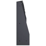 Retaining Wall 6 pcs 39.37 x 4.72 x 15.75 in Steel Anthracite