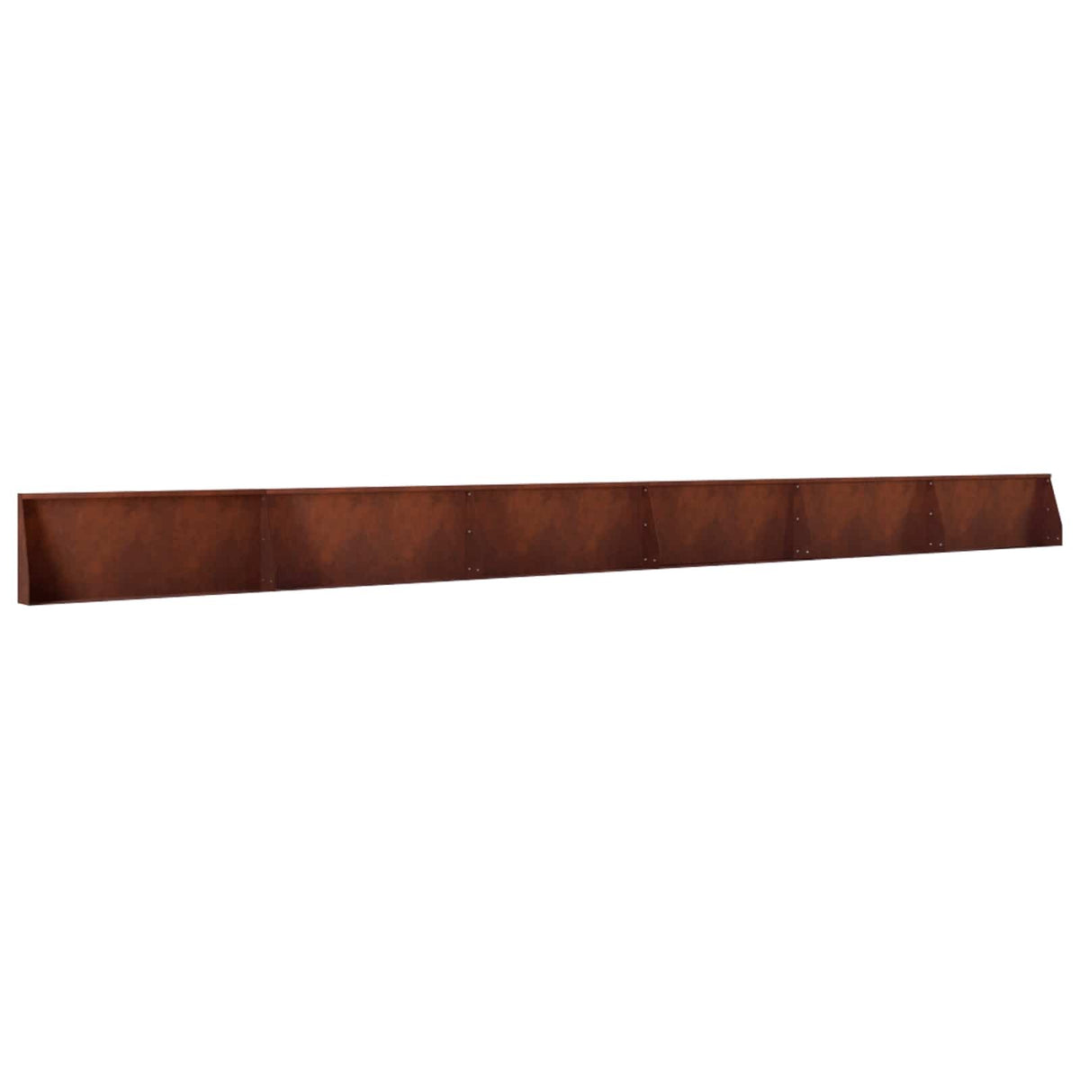 Retaining Wall 6 pcs 39.37 x 4.72 x 15.75 in Weathering Steel