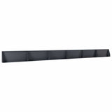 Retaining Wall 6 pcs 39.37 x 4.72 x 19.69 in Steel Anthracite