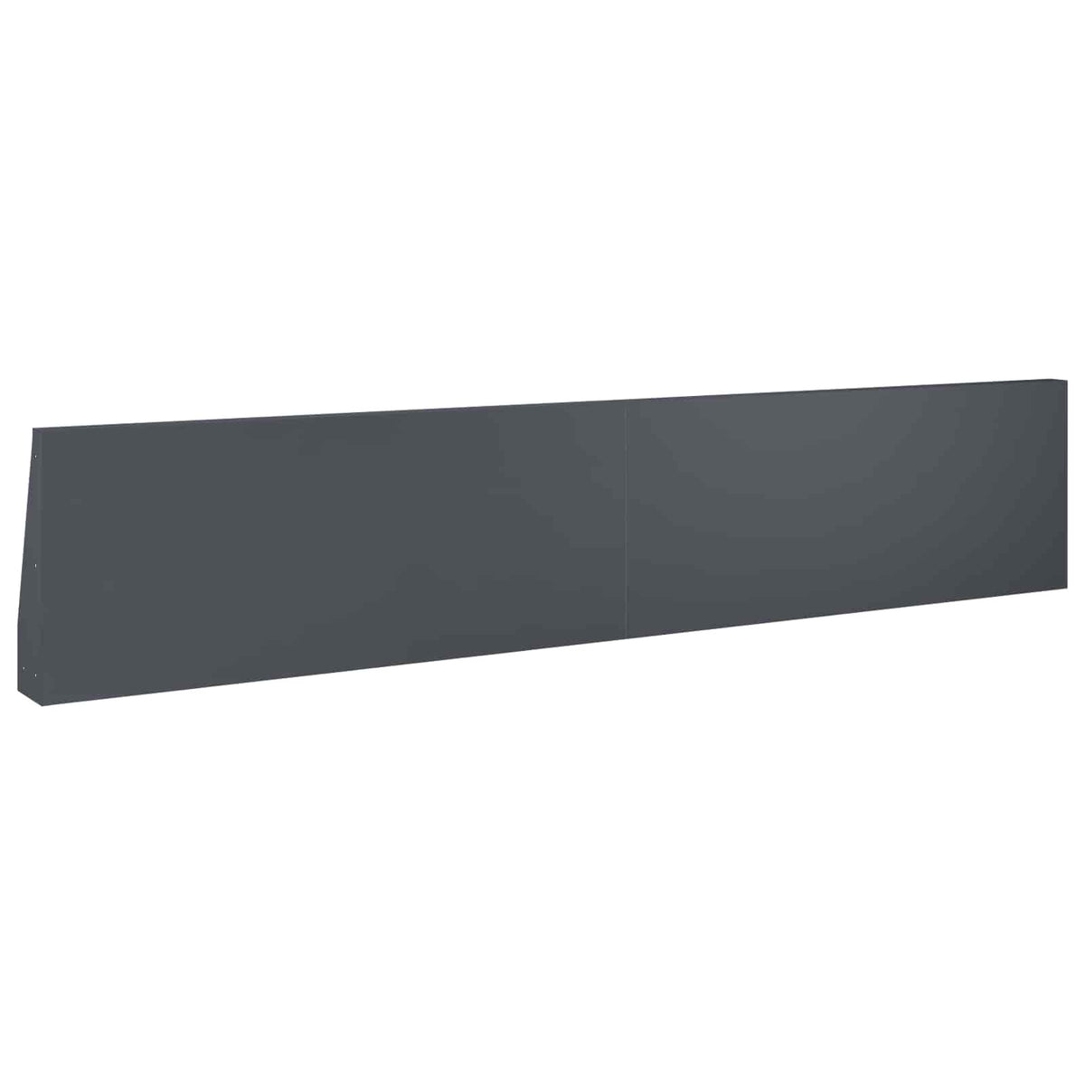 Retaining Wall 6 pcs 39.37 x 4.72 x 19.69 in Steel Anthracite