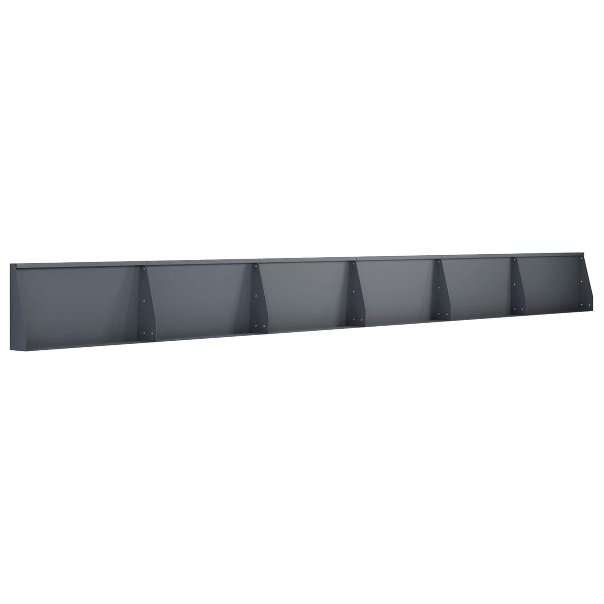 Retaining Wall 6 pcs 31.50 x 4.72 x 19.69 in Steel Anthracite