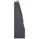 Retaining Wall 6 pcs 31.50 x 4.72 x 19.69 in Steel Anthracite