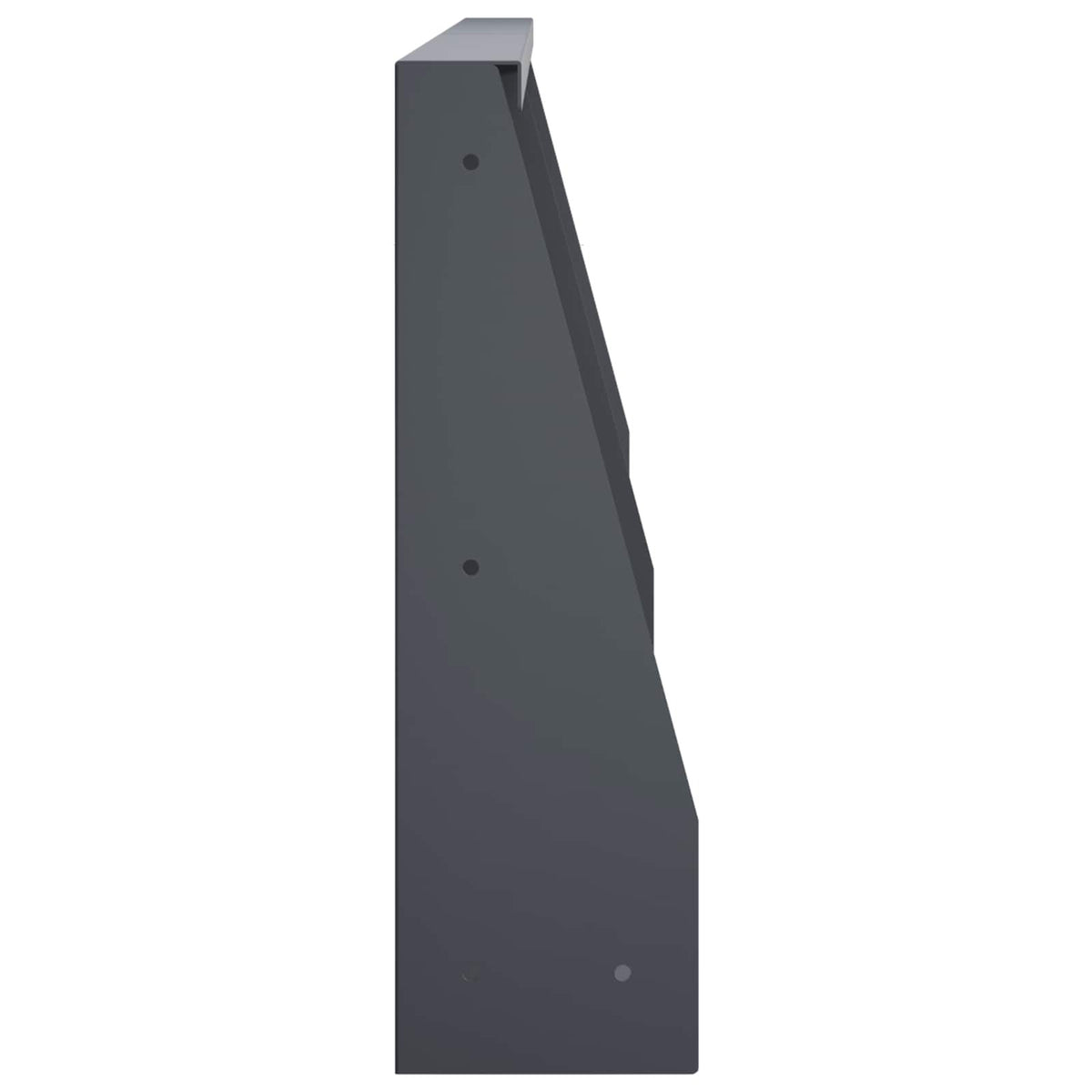 Retaining Wall 6 pcs 31.50 x 4.72 x 19.69 in Steel Anthracite