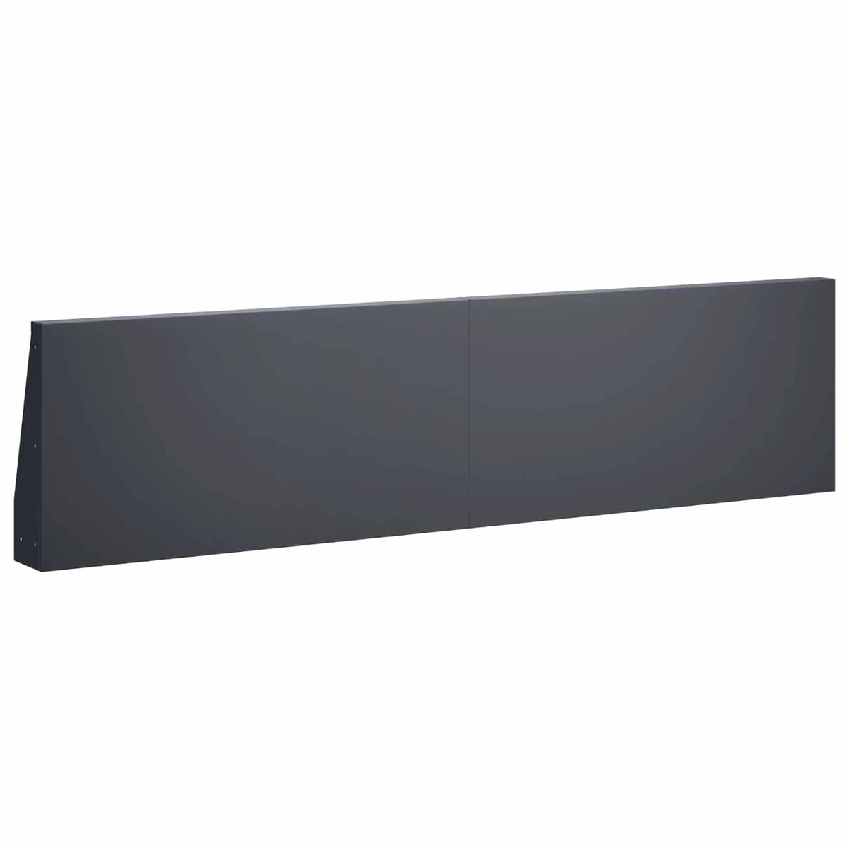 Retaining Wall 6 pcs 31.50 x 4.72 x 19.69 in Steel Anthracite