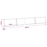 Retaining Wall 6 pcs 31.50 x 4.72 x 19.69 in Steel Anthracite