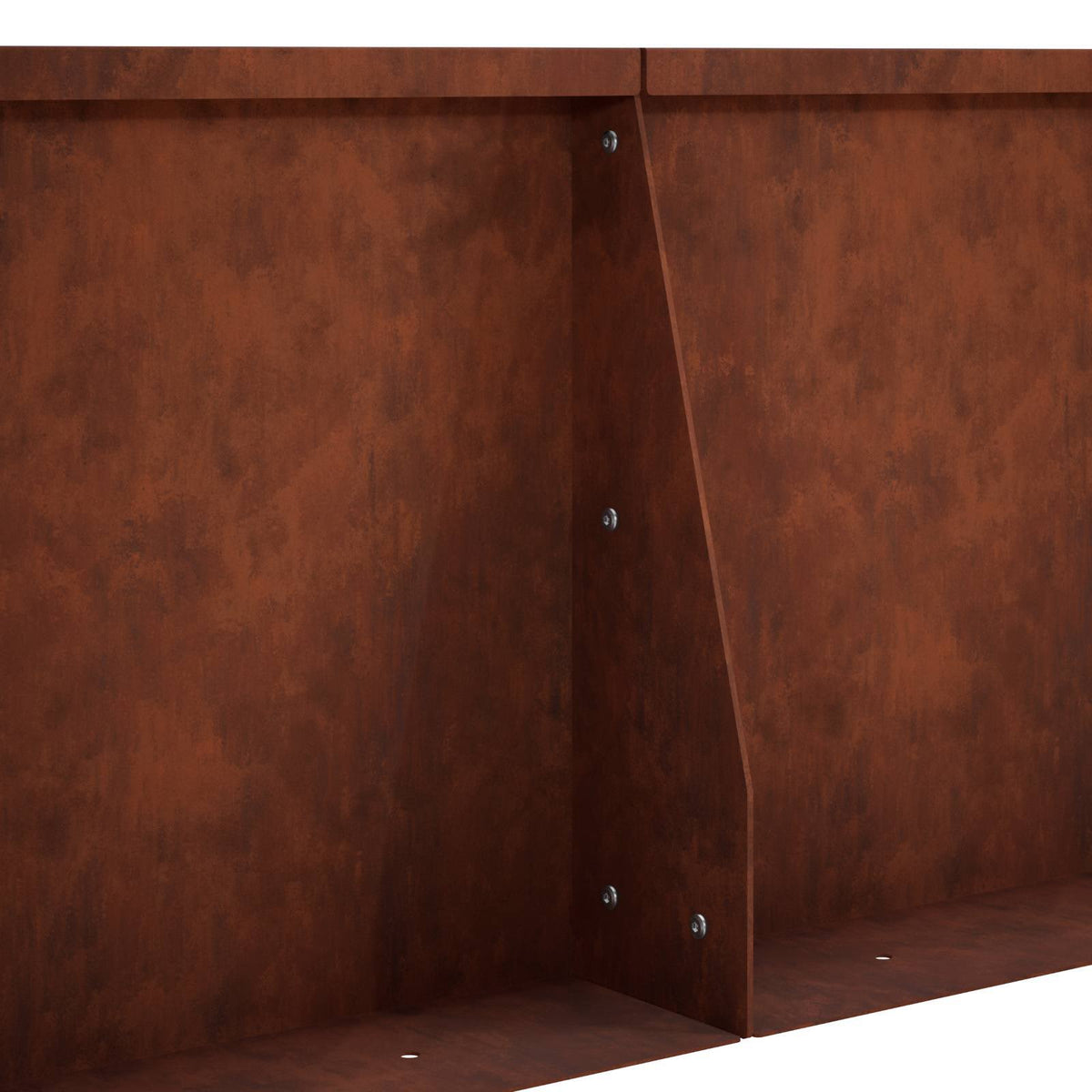 Retaining Wall 6 pcs 31.50 x 4.72 x 19.69 in Weathering Steel
