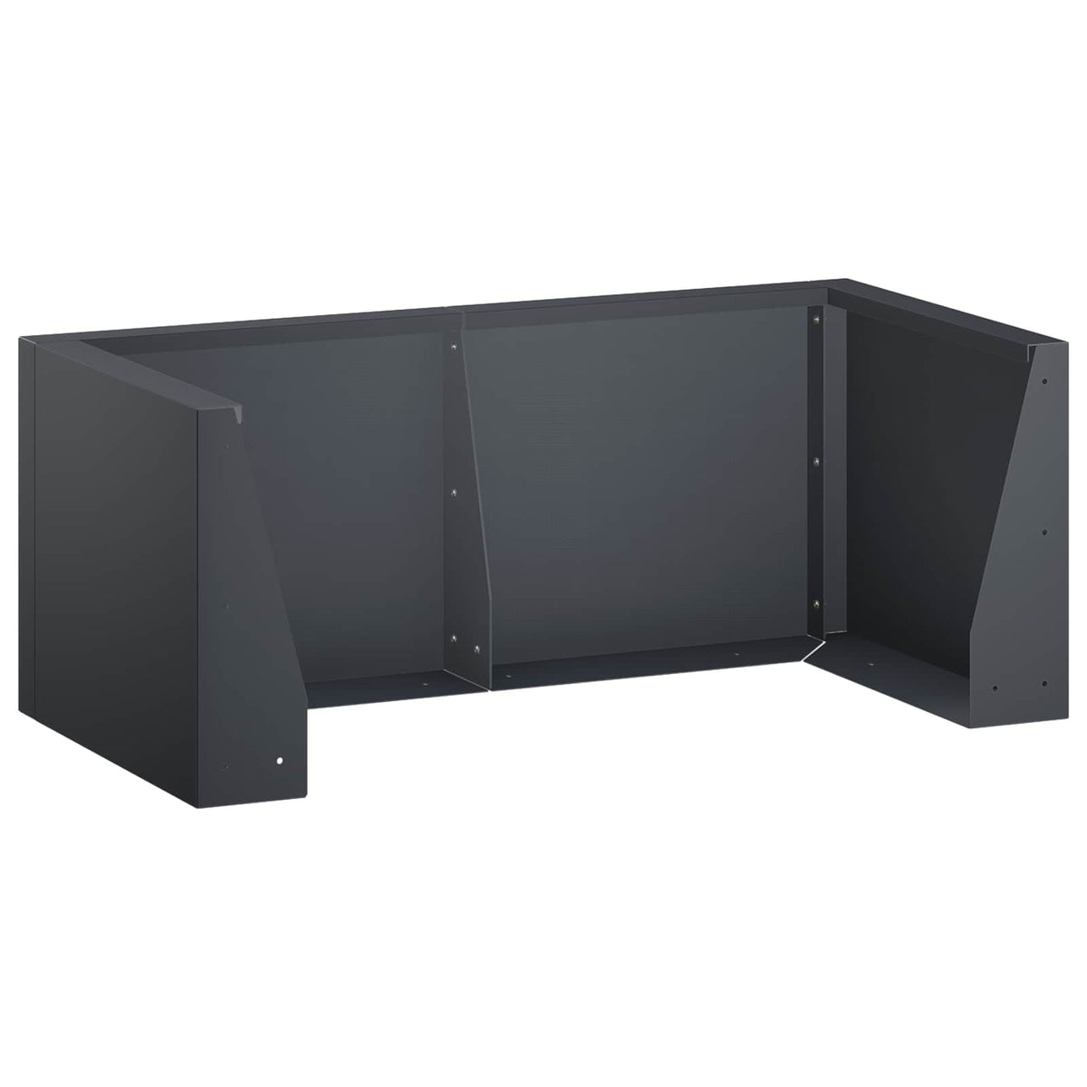 Retaining Wall 6 pcs 78.74 x 39.37 x 15.75 in Steel Anthracite