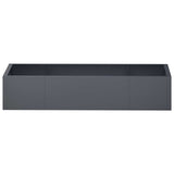Retaining Wall 6 pcs 78.74 x 39.37 x 15.75 in Steel Anthracite