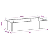 Retaining Wall 6 pcs 78.74 x 39.37 x 15.75 in Steel Anthracite