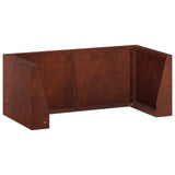Retaining Wall 6 pcs 78.74 x 39.37 x 15.75 in Weathering Steel