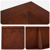 Retaining Wall 6 pcs 78.74 x 39.37 x 15.75 in Weathering Steel