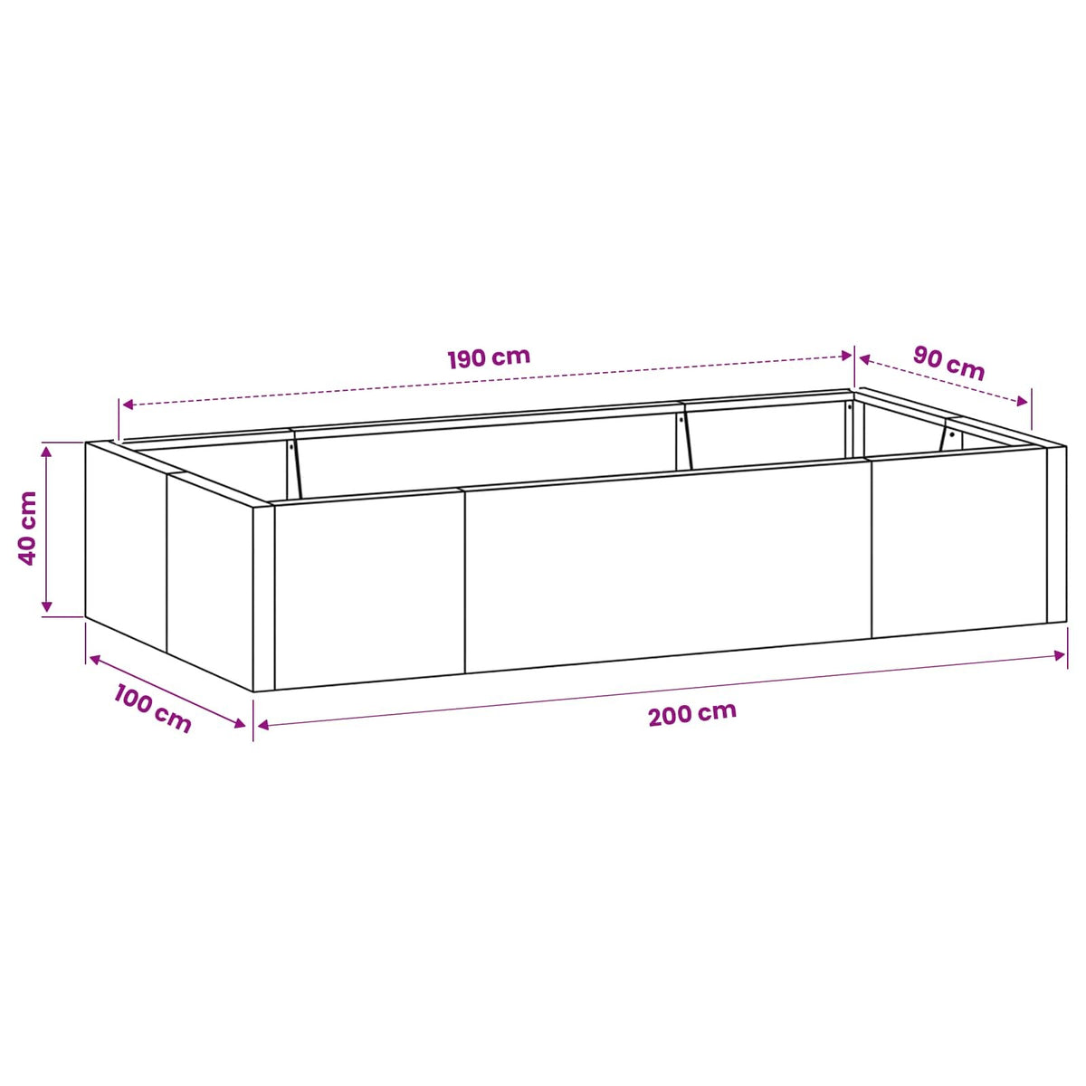 Retaining Wall 6 pcs 78.74 x 39.37 x 15.75 in Weathering Steel