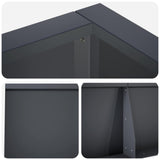 Retaining Wall 6 pcs 78.74 x 39.37 x 19.69 in Steel Anthracite