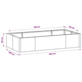 Retaining Wall 6 pcs 78.74 x 39.37 x 19.69 in Steel Anthracite