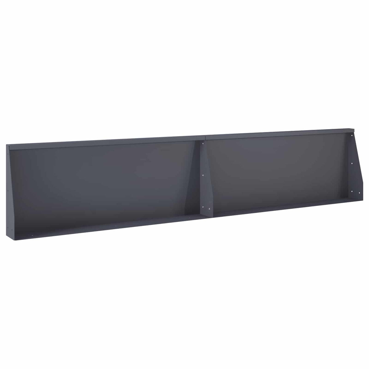 Retaining Wall 8 pcs 118.11 x 39.37 x 15.75 in Steel Anthracite
